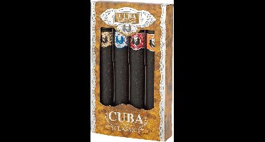 Cuba - Cuba Classic Gift Set Cuba Gold EDT 35 ml, Cuba Orange EDT 35 ml, Cuba Red EDT 35 ml, Cuba Blue EDT 35 ml - Eau De Toilette - 140ML