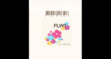 FLWR - Printetiket / 99019 / Wit - Geschikt voor Dymo