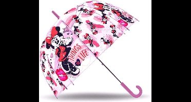 Disney Paraplu Minnie Mouse Meisjes 70 Cm Polyester Roze