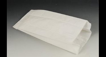 1000 Broodzakken, cellulose, aaneengeregen 21 cm x 10 cm x 5 cm wit inhoud 0,5 kg