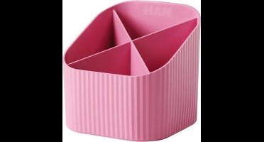 HAN pennenkoker - Re-X-LOOP - 4-vaks - roze - 100% gerecycled materiaal - HA-17238-956