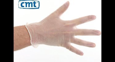 CMT Werkhandschoenen  soft vinyl naturel  handschoenen - poedervrij