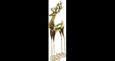 Non-branded Hertenbeeld Oguzhan 45 Cm Staal Goud