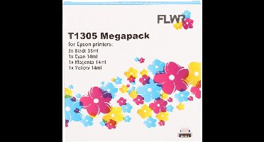 FLWR - Cartridges / Epson T1301/2/3/4 Megapack / / Geschikt voor Epson