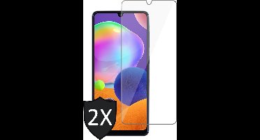 Screenprotector geschikt voor Samsung Galaxy A31 - Gehard Glas Beschermglas Tempered Glass Screen Protector - 2 Stuks