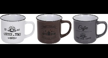 Set 3x koffiemok 330ml (kadoset)
