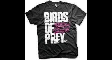 DC Comics Harley Quinn Heren Tshirt -S- Birds Of Prey - Logo Zwart