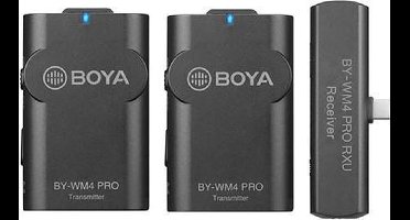 Boya 2.4 GHz Duo Lavalier Microfoon Draadloos BY-WM4 Pro-K6 voor Android