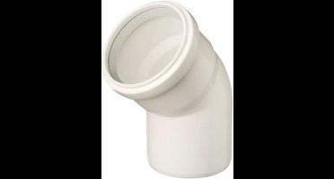 Ubbink Rolux T120 PP bocht 80mm 45° wit
