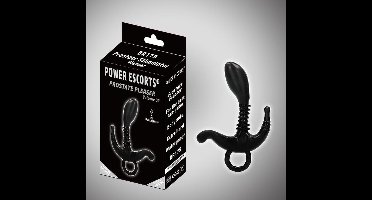 Power Escorts – Prostate pleaser 02 – Prostate plug – Anaal plug - Buttplug - 12,5 cm – dia 2,5 cm – Black – BR179 – gave Cadeaubox - geen slap materiaal , voelt stevig aan