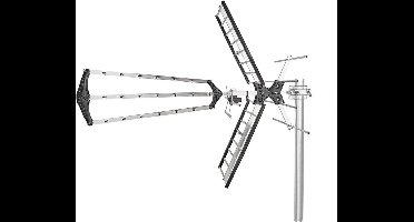 Nedis ANORUV10L8ME Outdoor Tv Antenna Max. 14 Db Gain Vhf: 170 - 230 Mhz Uhf: 470 - 790 Mhz