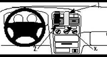 Brodit ProClip houder geschikt voor Toyota Avensis 1998-2002 Center mount