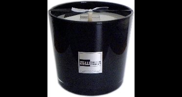 Deco & Design Outdoor candle - Buitenkaars in glaspot - luxueuze tuinkaars - zwart - D17cm - 50 branduren