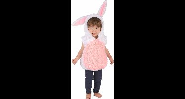 Vegaoo - Wit en roze konijn kostuum voor kinderen