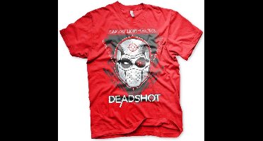 DC Comics Suicide Squad Heren Tshirt -XXL- Deadshot Rood