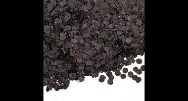 Zwarte confetti papier 200 gram