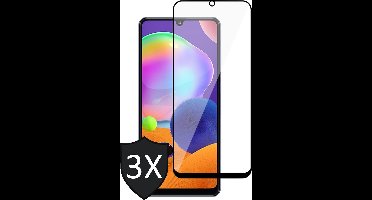 Screenprotector geschikt voor Samsung Galaxy A31 - 3x FullGuard Glas Screen Protector