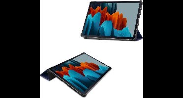 Just in Case tablet Hoes geschikt voor Samsung Galaxy Tab S7 - TriFold Bookcase - Blauw
