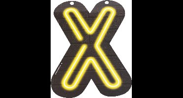 Neon letter - X