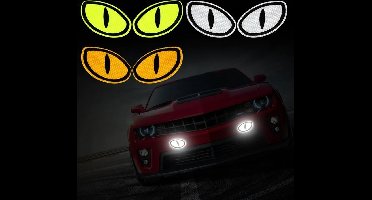 Auto Reflecterende Sticker , Waarschuwing Tape, Reflecterende Strips, Veiligheid Mark, Deur en bumper Sticker - set van 2 - wit