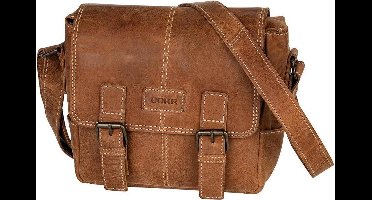 Dörr Kapstadt Leather Photo Bag Small Cognac