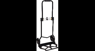 Opvouwbare steekwagen - mat zwart- max. belasting 70KG