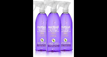 Method Allesreiniger spray - ecologisch franse lavendel - 3 x 828 ml
