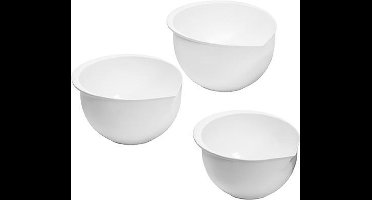 Beslagkommen set - kunststof (3 stuks: Ø16 - Ø18 - Ø19,5 cm)