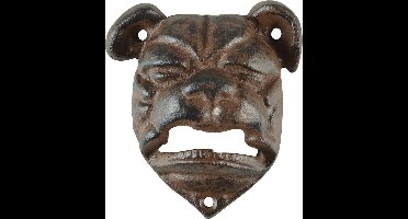 Esschert Design Flessenopener Bulldog 9,1 Cm Gietijzer Bruin