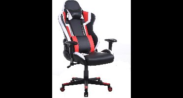 Gamestoel Tornado bureaustoel - ergonomisch verstelbaar - racing gaming stoel - zwart rood