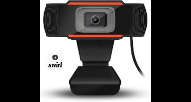 Swirl Webcam Full HD - 1080p Full HD - Met microfoon, USB-verbinding en cameracover - Voor Mac en Windows