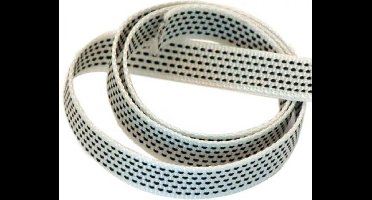 Rolluikband - Rolluiklint 5 meter Zwart/Wit voor Rolluiken 14 mm