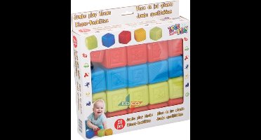 Let's Play Speelblokken 5 Cm 20-delig