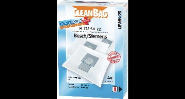 CleanBag stofzuigerzakken 4 stuks - Geschikt voor Bosch Ergomaxx Siemens Dynapower - Type P - Inclusief 1 filter - BBZ41FP - VZ41AFP - Alternatief