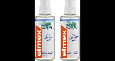 Elmex Junior Kind Mondwater Mondspoeling Tandspoeling Voordeel set 2 Pack