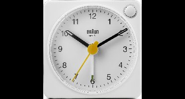 Braun BC02XW - Wekker - Analoog - Reis - Wit