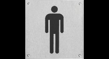 Ivana Necosteel Pictogram - Vierkant - RVS - Man/Vrouw