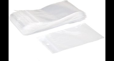 Gripzakjes Transparant 40 x 60mm 100 stuks 50 Micron - Verpakkingszakjes/ 4 x 6cm - Luchtdichte seal zakjes met Gripsluiting/ Druksluiting - Plastic hersluitbare verpakkingen