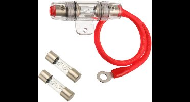 50A AGU zekeringhouder met 8 gauge stroomkabel - 99,9% zuurstofvrij koper