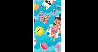 Gabby`s Dollhouse Handdoek - 70x140cm - Bad Handdoek - Zwemles Handdoek - Cadeau Meisje 5 Jaar - Cadeau Meisje 3 Jaar - Verjaardagscadeau Meisje - Cadeau Kind - Sinterklaas Cadeau - Schoencadeautjes Sinterklaas