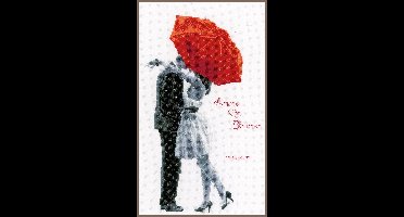 Vervaco - Telpakket kit - Huwelijk - Onder de rode paraplu - PN-0166096 - Borduren - Borduurpakket - Borduurpakket Huwelijk - Borduurpakket volwassenen