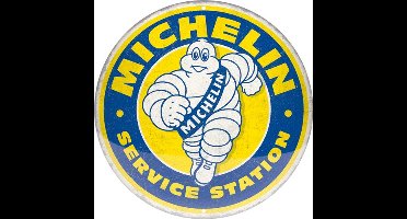 Wandbord Rond Round Sign - Michelin - Service Station
