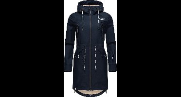 Dames Softshell Jas Parka Overgangsjas Regenjas Winddicht Ademend met Capuchon