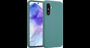 Accezz Hoesje - Geschikt voor Samsung Galaxy A56 (5G) / A36 - Liquid Silicone Backcover - Groen