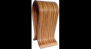 Houten Hoofdtelefoonstandaard - U-Vorm - Universele Basis - Duurzaam - Antislip - Milieuvriendelijk - Voor Bedrade of Draadloze Hoofdtelefoons - Zebra Print