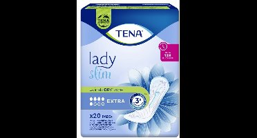 TENA Lady – Slim Extra – Specialistische Inlegkruisjes voor Vrouwen – Hoog Absorberend – Discreet – Comfortabel – 20 stuks
