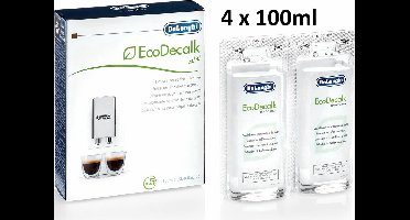 De'Longhi EcoDecalk Mini DLSC200 - Koffiemachineontkalker - 4 x 100 ml