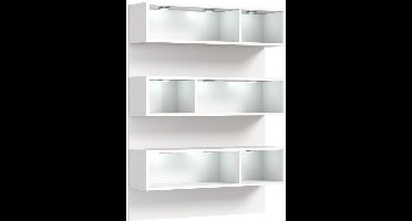 Shoelove schoenenkast inclusief verlichting 6 vakken wit.