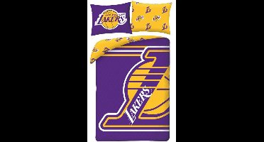 Lakers Dekbedovertrek 140 x 200 cm - 70 x 90 cm - polyester - Geel