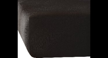 De Witte Lietaer Hoeslaken Elena Black - 180 x 200/220 x h 30 - Katoen Jersey